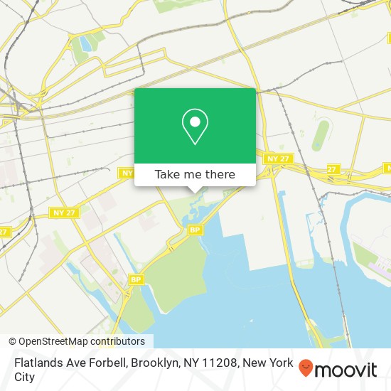 Flatlands Ave Forbell, Brooklyn, NY 11208 map