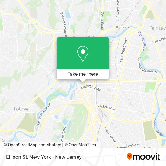 Ellison St map