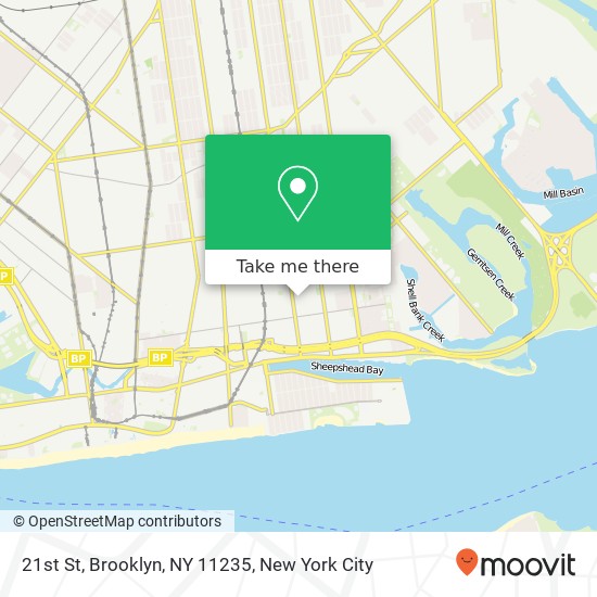 Mapa de 21st St, Brooklyn, NY 11235