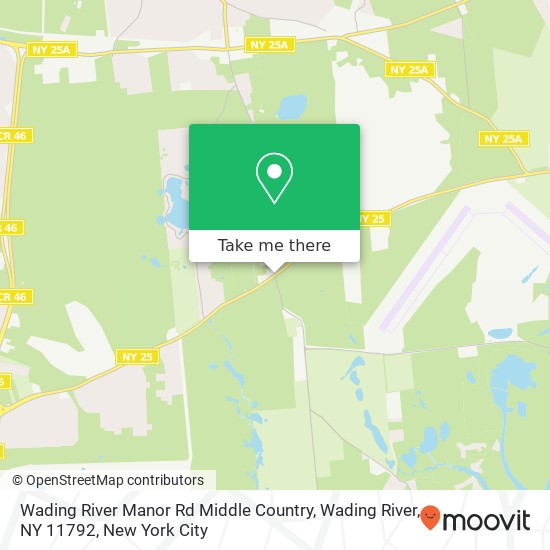 Wading River Manor Rd Middle Country, Wading River, NY 11792 map