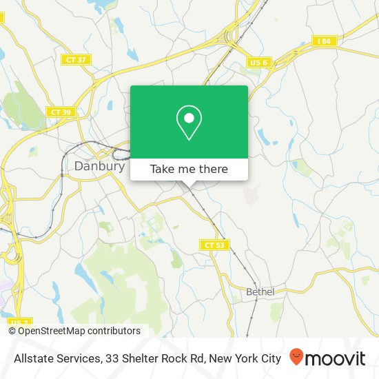 Allstate Services, 33 Shelter Rock Rd map