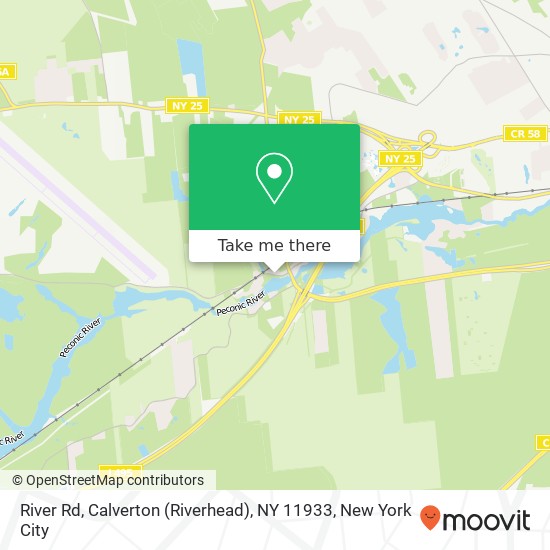 Mapa de River Rd, Calverton (Riverhead), NY 11933