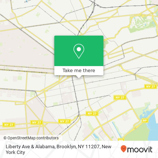 Liberty Ave & Alabama, Brooklyn, NY 11207 map