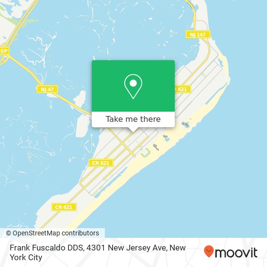 Frank Fuscaldo DDS, 4301 New Jersey Ave map
