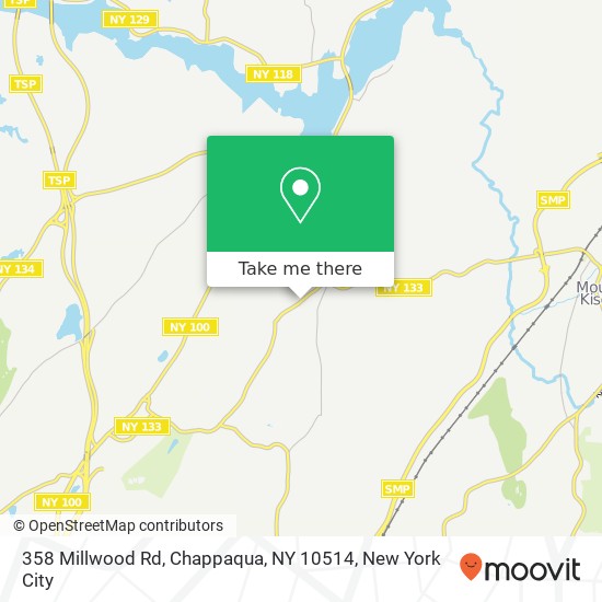 Mapa de 358 Millwood Rd, Chappaqua, NY 10514