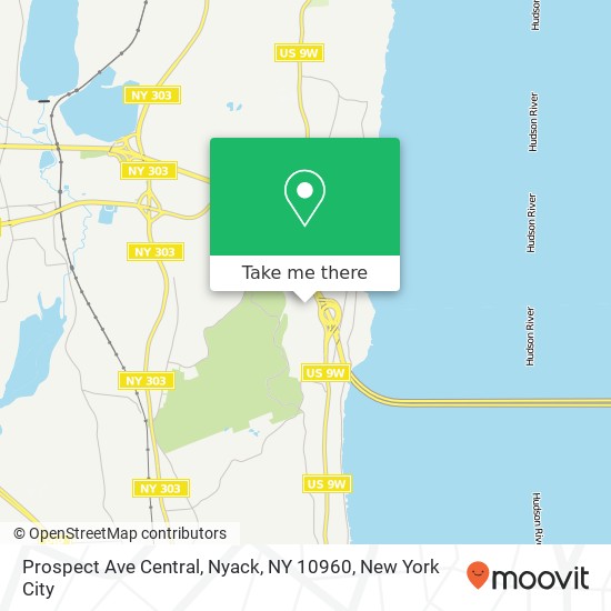 Prospect Ave Central, Nyack, NY 10960 map