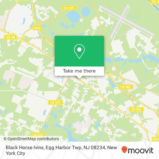 Black Horse Ivins, Egg Harbor Twp, NJ 08234 map