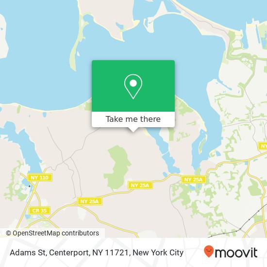 Mapa de Adams St, Centerport, NY 11721