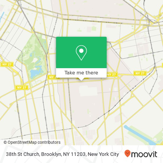 38th St Church, Brooklyn, NY 11203 map