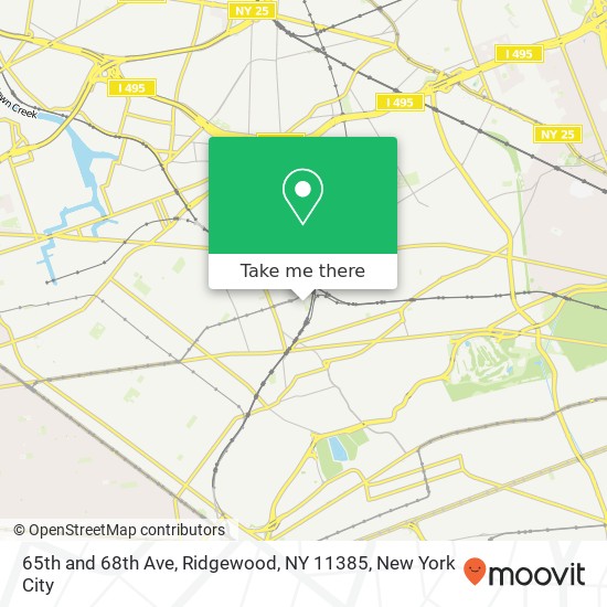 65th and 68th Ave, Ridgewood, NY 11385 map