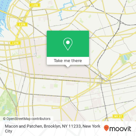 Macon and Patchen, Brooklyn, NY 11233 map