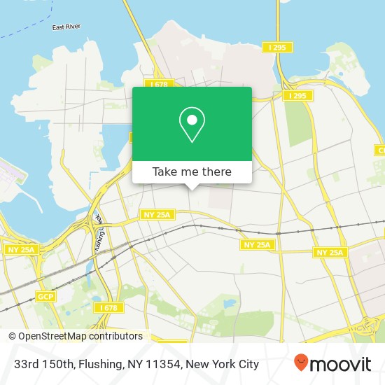 Mapa de 33rd 150th, Flushing, NY 11354