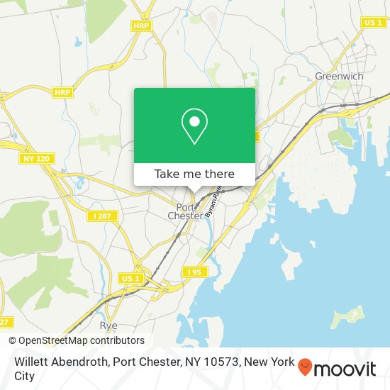 Mapa de Willett Abendroth, Port Chester, NY 10573