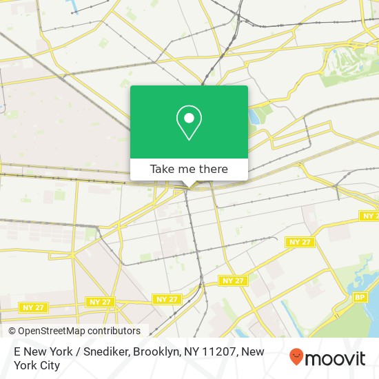 E New York / Snediker, Brooklyn, NY 11207 map