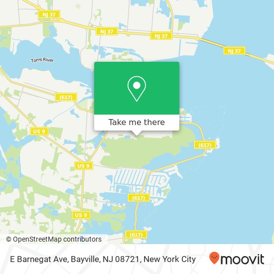 E Barnegat Ave, Bayville, NJ 08721 map