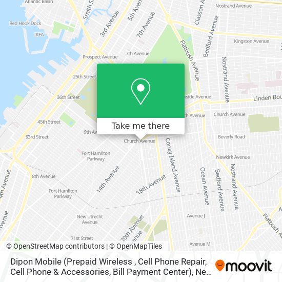Dipon Mobile (Prepaid Wireless , Cell Phone Repair, Cell Phone & Accessories, Bill Payment Center) map