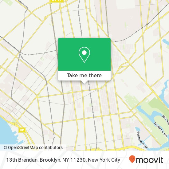 13th Brendan, Brooklyn, NY 11230 map