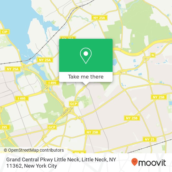 Mapa de Grand Central Pkwy Little Neck, Little Neck, NY 11362
