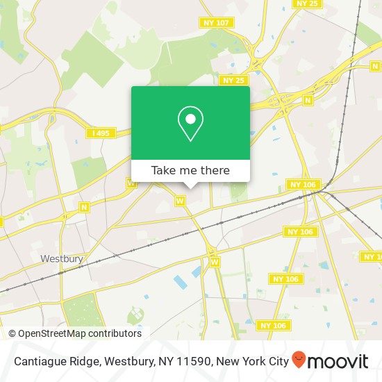 Cantiague Ridge, Westbury, NY 11590 map