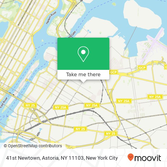 41st Newtown, Astoria, NY 11103 map