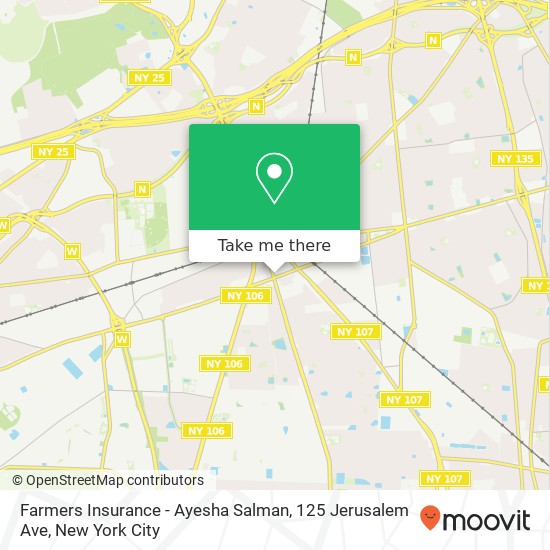Farmers Insurance - Ayesha Salman, 125 Jerusalem Ave map