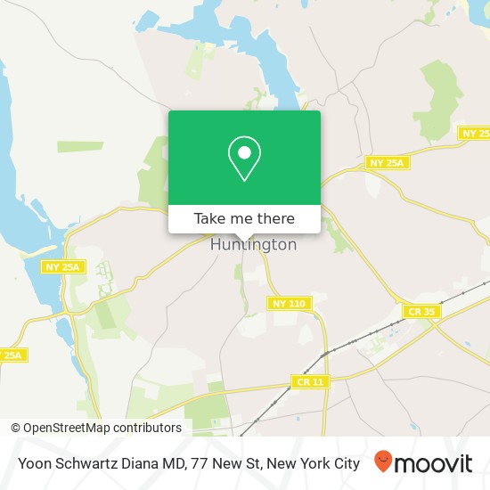 Yoon Schwartz Diana MD, 77 New St map