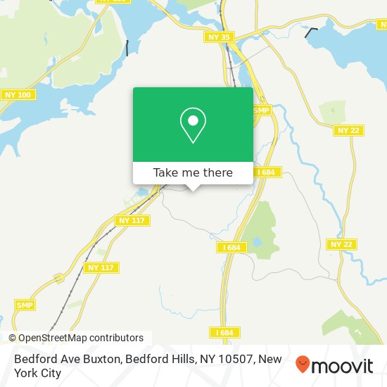 Mapa de Bedford Ave Buxton, Bedford Hills, NY 10507