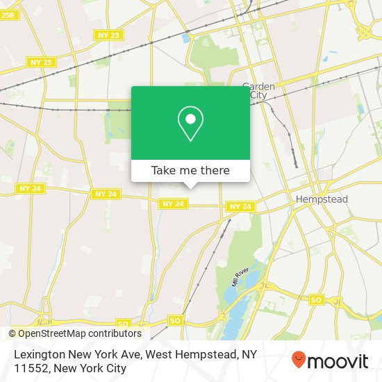 Lexington New York Ave, West Hempstead, NY 11552 map