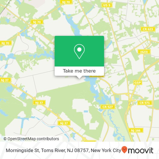 Morningside St, Toms River, NJ 08757 map