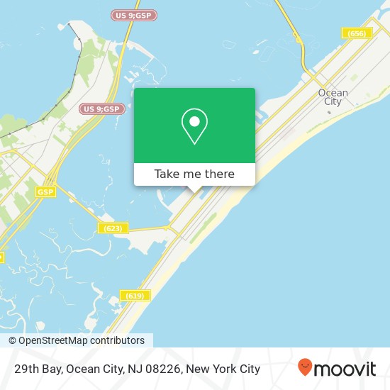 Mapa de 29th Bay, Ocean City, NJ 08226