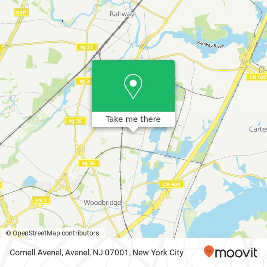 Cornell Avenel, Avenel, NJ 07001 map