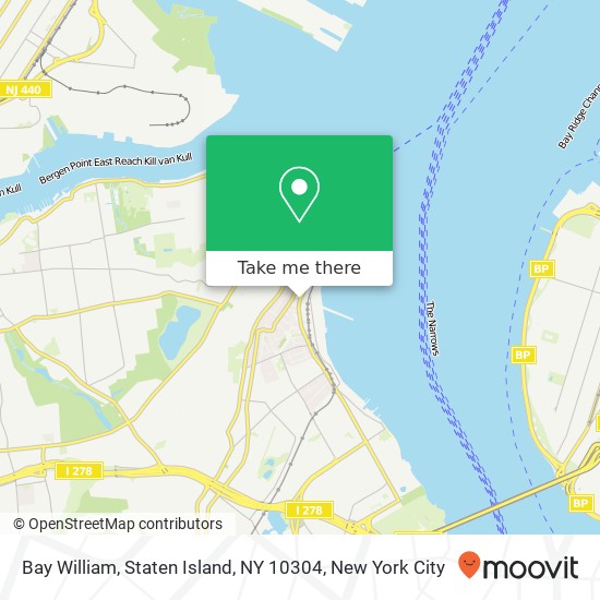 Mapa de Bay William, Staten Island, NY 10304