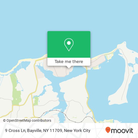 Mapa de 9 Cross Ln, Bayville, NY 11709