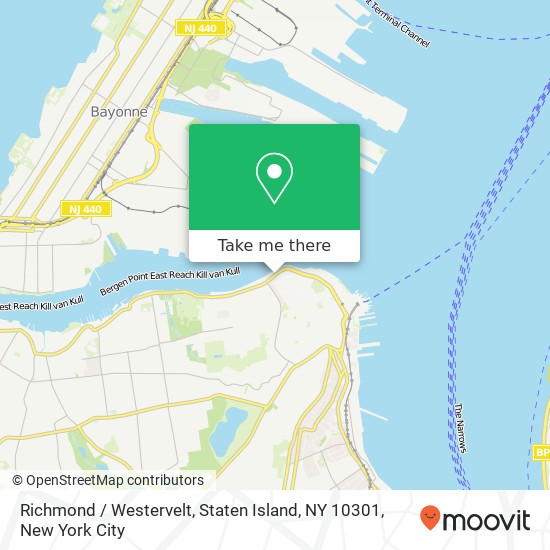 Mapa de Richmond / Westervelt, Staten Island, NY 10301