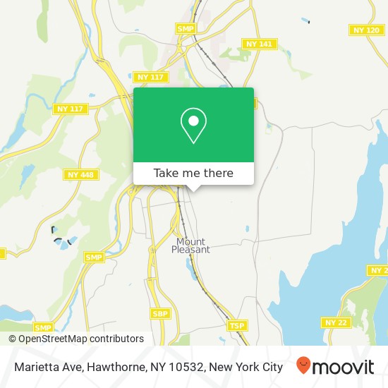 Mapa de Marietta Ave, Hawthorne, NY 10532