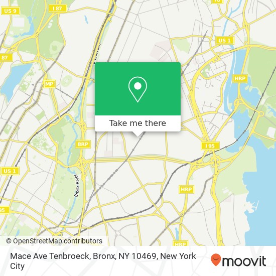 Mace Ave Tenbroeck, Bronx, NY 10469 map