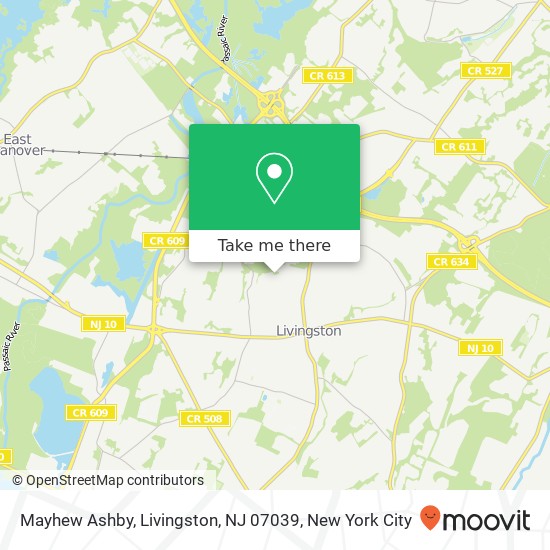 Mayhew Ashby, Livingston, NJ 07039 map