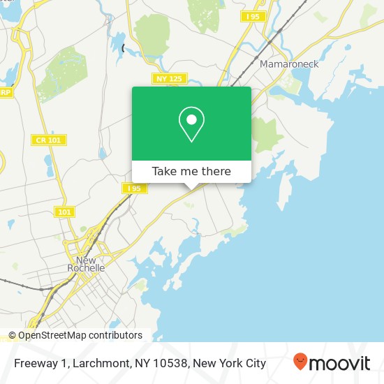 Freeway 1, Larchmont, NY 10538 map