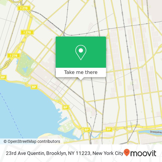 23rd Ave Quentin, Brooklyn, NY 11223 map