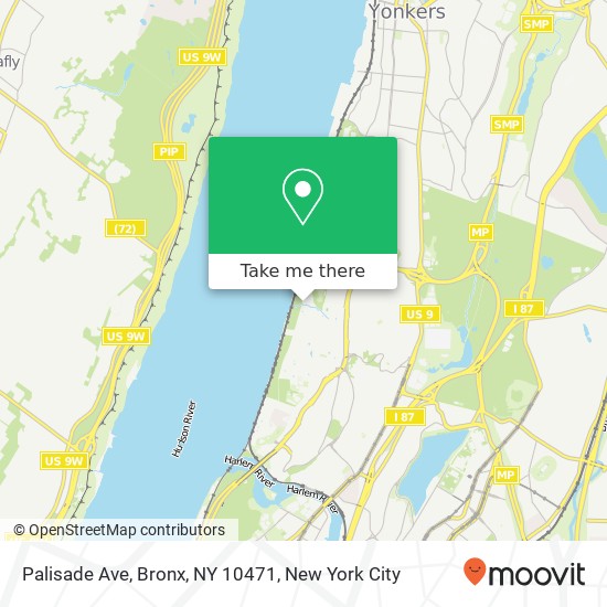 Palisade Ave, Bronx, NY 10471 map