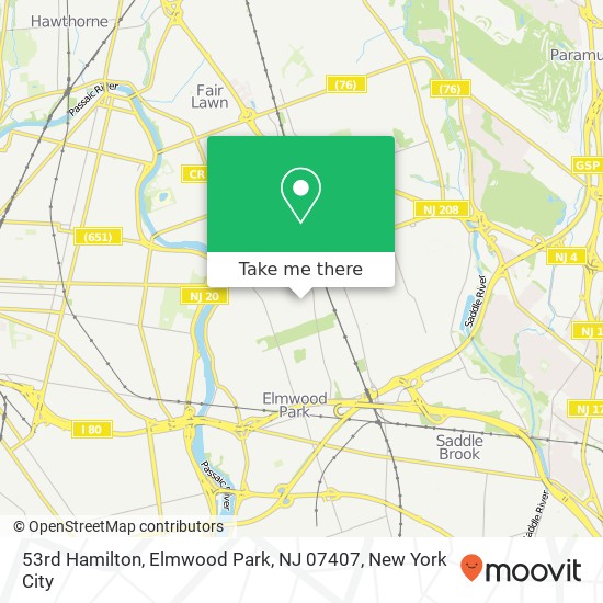 53rd Hamilton, Elmwood Park, NJ 07407 map