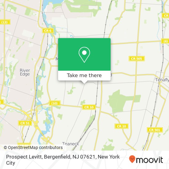 Prospect Levitt, Bergenfield, NJ 07621 map