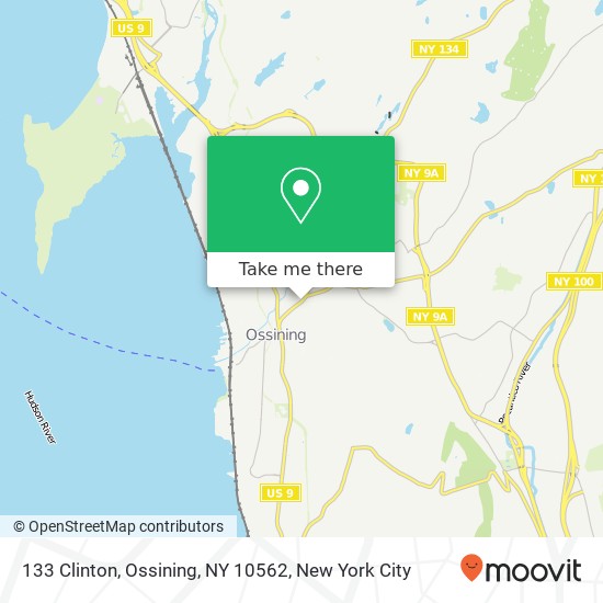 133 Clinton, Ossining, NY 10562 map
