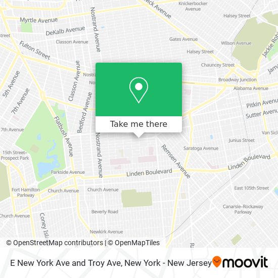 Mapa de E New York Ave and Troy Ave