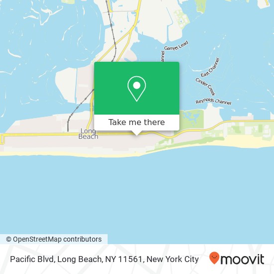 Mapa de Pacific Blvd, Long Beach, NY 11561