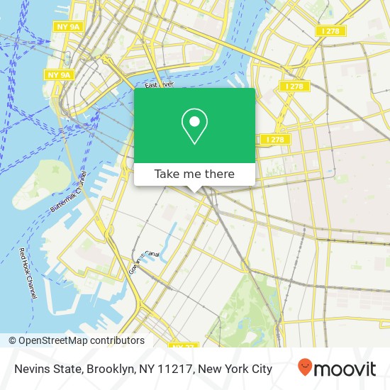 Mapa de Nevins State, Brooklyn, NY 11217