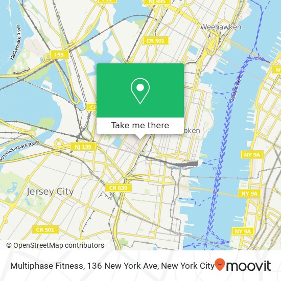 Multiphase Fitness, 136 New York Ave map