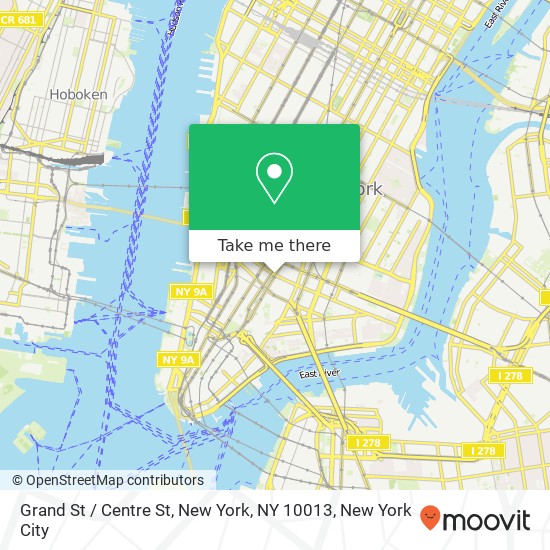 Grand St / Centre St, New York, NY 10013 map