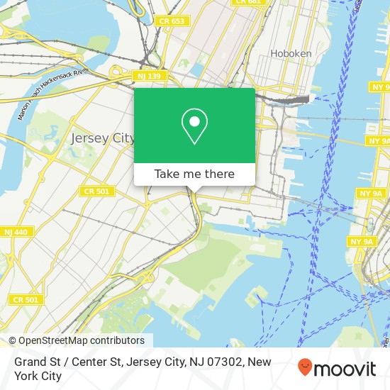 Grand St / Center St, Jersey City, NJ 07302 map