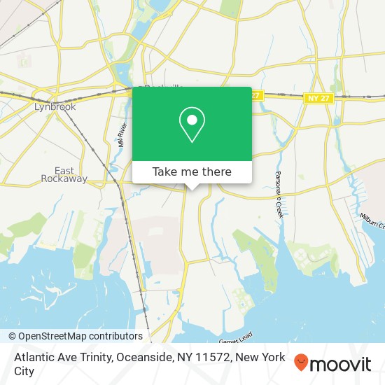 Mapa de Atlantic Ave Trinity, Oceanside, NY 11572
